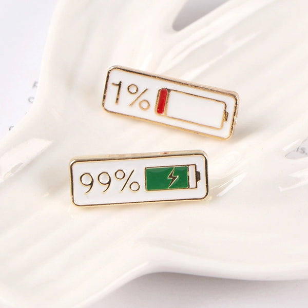 Minimalist Pin Power Alloy Plating Unisex Brooches