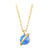 Simple Style Planet Copper Gold Plated Inlay Artificial Gemstones Pendant Necklace 1 Piece