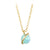 Simple Style Planet Copper Gold Plated Inlay Artificial Gemstones Pendant Necklace 1 Piece