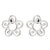 Simple Style Plant Stainless Steel Plating Ear Studs 1 Pair