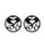 Simple Style Plant Stainless Steel Plating Ear Studs 1 Pair