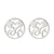 Simple Style Plant Stainless Steel Plating Ear Studs 1 Pair