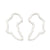 Simple Style Plant Stainless Steel Plating Ear Studs 1 Pair