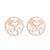 Simple Style Plant Stainless Steel Plating Ear Studs 1 Pair