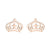 Simple Style Plant Stainless Steel Plating Ear Studs 1 Pair