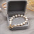 Simple Style Portrait Pearl Beaded Bracelets 1 Piece