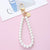 Simple Style Portrait Round Flower Alloy Beaded Women's Keychain 1 Piece