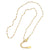 Simple Style Printing Stainless Steel Alloy Plating Gold Plated Necklace