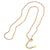 Simple Style Printing Stainless Steel Alloy Plating Gold Plated Necklace