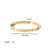 Simple Style Rectangle Stainless Steel Polishing Plating Inlay Zircon 18k Gold Plated Bangle