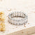 Simple Style Rectangle Titanium Steel Zircon Rings In Bulk