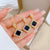 Simple Style Rhombus Bow Knot Copper Plating Inlay Zircon Jewelry Set