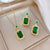 Simple Style Rhombus Bow Knot Copper Plating Inlay Zircon Jewelry Set