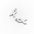 Simple Style Ribbon Alloy Enamel Plating Silver Plated Jewelry Accessories