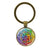 Simple Style Round Alloy Glass Women's Bag Pendant Keychain