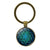 Simple Style Round Alloy Glass Women's Bag Pendant Keychain