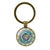 Simple Style Round Alloy Glass Women's Bag Pendant Keychain