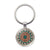 Simple Style Round Alloy Glass Women's Bag Pendant Keychain