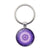 Simple Style Round Alloy Glass Women's Bag Pendant Keychain