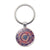 Simple Style Round Alloy Glass Women's Bag Pendant Keychain