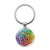 Simple Style Round Alloy Glass Women's Bag Pendant Keychain