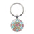 Simple Style Round Alloy Glass Women's Bag Pendant Keychain