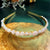 Simple Style Round Alloy Inlay Crystal Hair Band