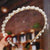 Simple Style Round Artificial Pearl Beaded Hair Band