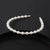 Simple Style Round Baroque Pearls Chain Inlay Pearl Hair Band