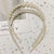 Simple Style Round Baroque Pearls Chain Inlay Pearl Hair Band