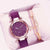 Simple Style Round Buckle Quartz Women's Watches