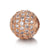 Simple Style Round Copper Inlay Rhinestones Charms Jewelry Accessories