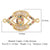 Simple Style Round Copper Inlay Zircon Charms Jewelry Accessories