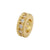 Simple Style Round Copper Plating Artificial Pearls Zircon 18k Gold Plated Jewelry Accessories