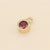 Minimalist Round Copper Plating Inlay Zircon Charms Jewelry Accessories