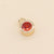 Simple Style Round Copper Plating Inlay Zircon Charms Jewelry Accessories