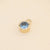 Minimalist Round Copper Plating Inlay Zircon Charms Jewelry Accessories