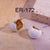 Simple Style Round Enamel Plating Stainless Steel 18k Gold Plated Earrings Ear Studs