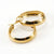 Simple Style Round Gold Plated Stainless Steel Hoop Earrings