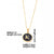 Simple Style Round Letter Stainless Steel Plating Inlay Shell Gold Plated Pendant Necklace