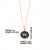 Simple Style Round Letter Stainless Steel Plating Inlay Shell Gold Plated Pendant Necklace