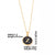 Simple Style Round Letter Stainless Steel Plating Inlay Shell Gold Plated Pendant Necklace