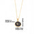 Simple Style Round Letter Stainless Steel Plating Inlay Shell Gold Plated Pendant Necklace