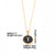 Simple Style Round Letter Stainless Steel Plating Inlay Shell Gold Plated Pendant Necklace