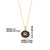 Simple Style Round Letter Stainless Steel Plating Inlay Shell Gold Plated Pendant Necklace