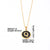 Simple Style Round Letter Stainless Steel Plating Inlay Shell Gold Plated Pendant Necklace