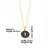 Simple Style Round Letter Stainless Steel Plating Inlay Shell Gold Plated Pendant Necklace