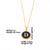 Simple Style Round Letter Stainless Steel Plating Inlay Shell Gold Plated Pendant Necklace