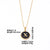 Simple Style Round Letter Stainless Steel Plating Inlay Shell Gold Plated Pendant Necklace