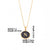 Simple Style Round Letter Stainless Steel Plating Inlay Shell Gold Plated Pendant Necklace